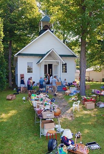 Community Lawn Sale_05402.jpg - Pleasant Point Union Church photographed near Lindsay, Ontario, Canada.